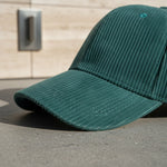 Men’s Cotton Corduroy Baseball Cap with Curved Brim