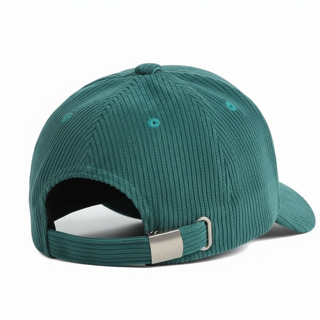 Men’s Cotton Corduroy Baseball Cap with Curved Brim