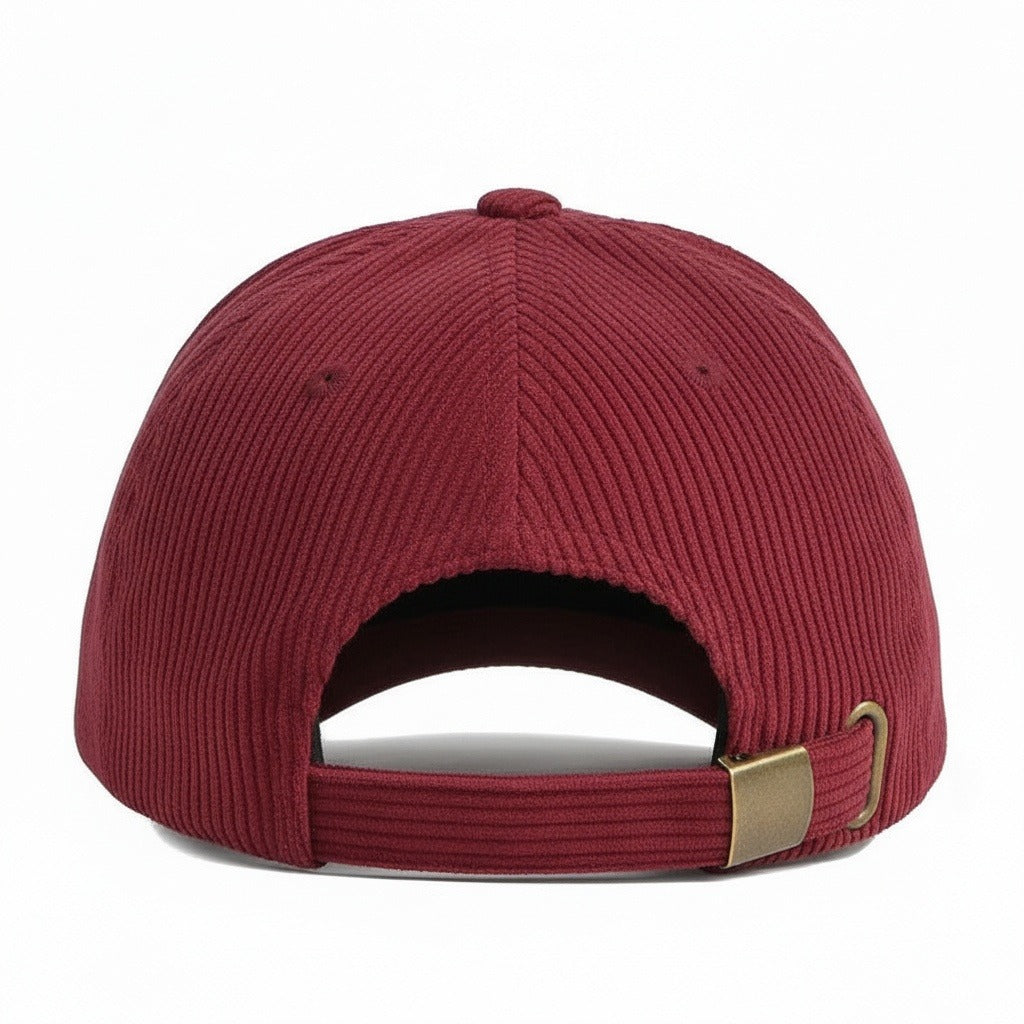 Men’s Cotton Corduroy Baseball Cap with Curved Brim