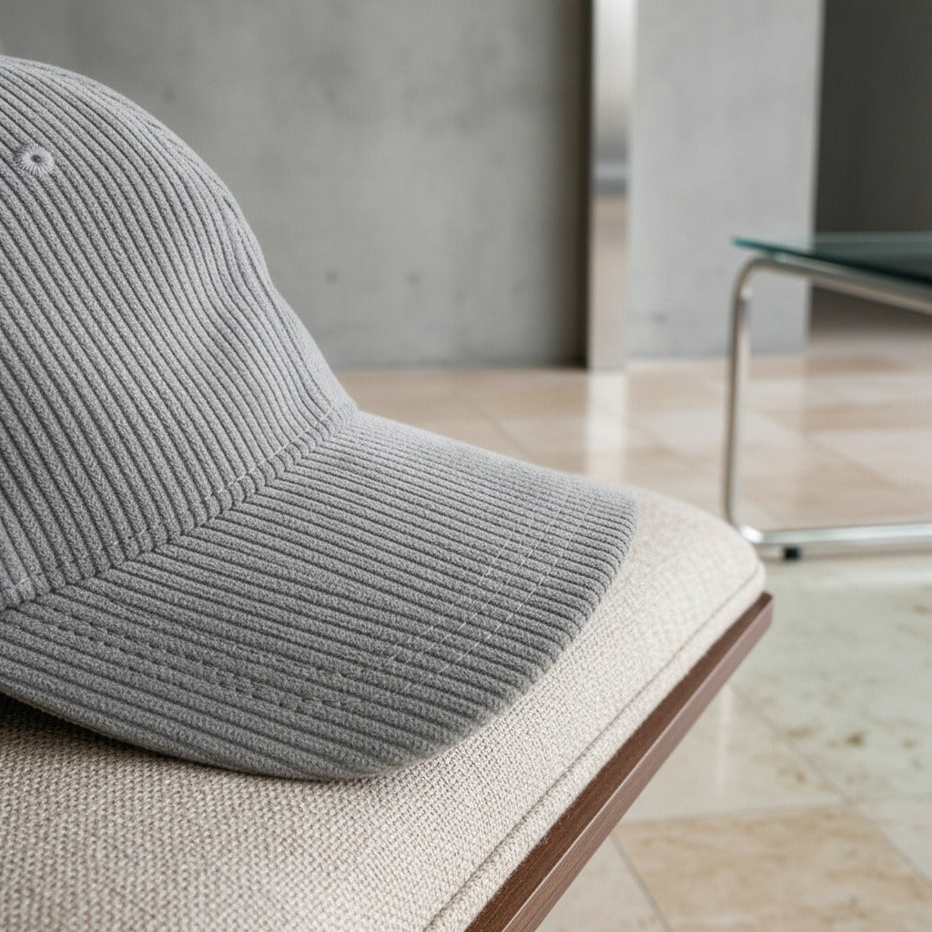 Men’s Cotton Corduroy Baseball Cap with Curved Brim