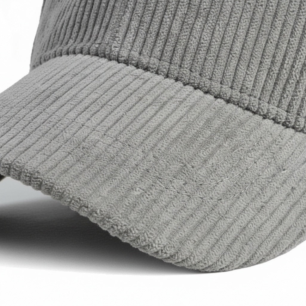 Men’s Cotton Corduroy Baseball Cap with Curved Brim