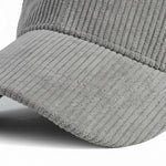 Men’s Cotton Corduroy Baseball Cap with Curved Brim