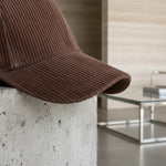 Men’s Cotton Corduroy Baseball Cap with Curved Brim