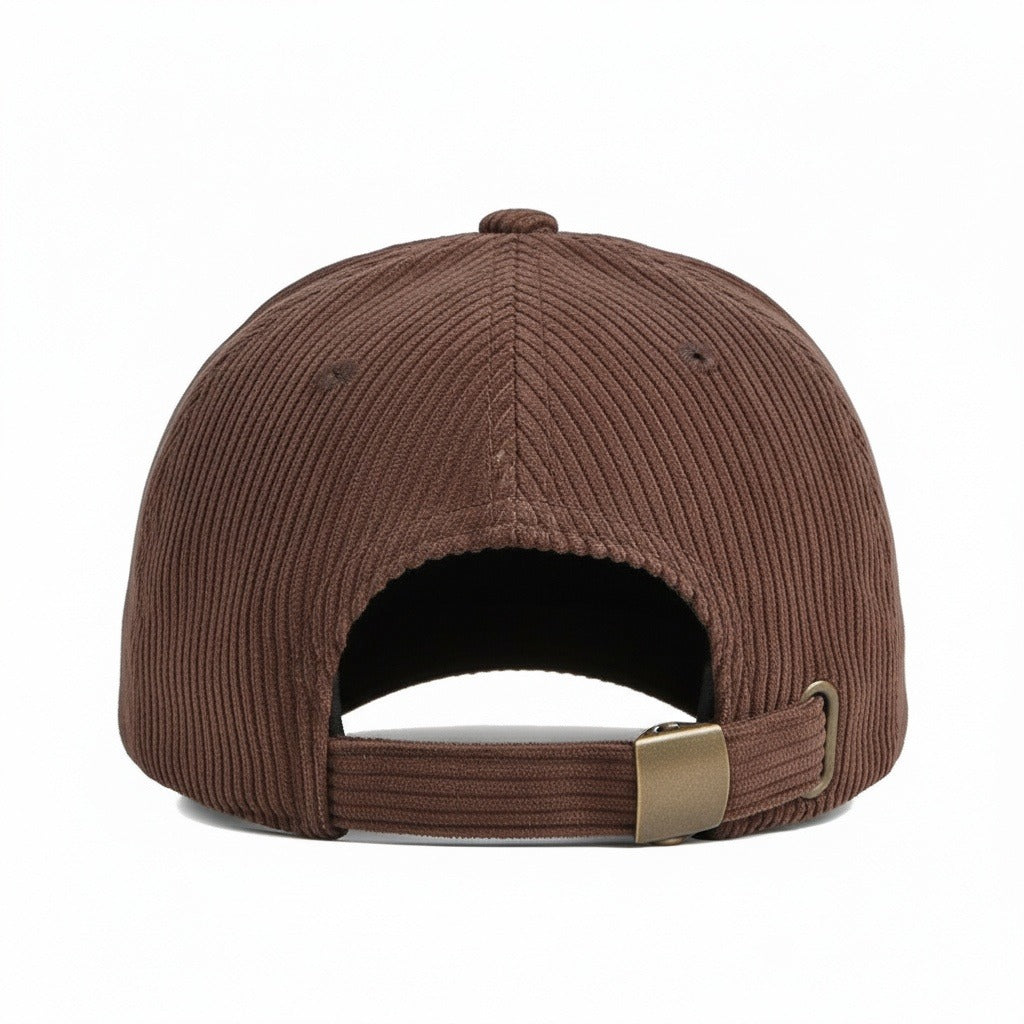 Men’s Cotton Corduroy Baseball Cap with Curved Brim
