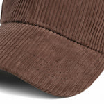 Men’s Cotton Corduroy Baseball Cap with Curved Brim