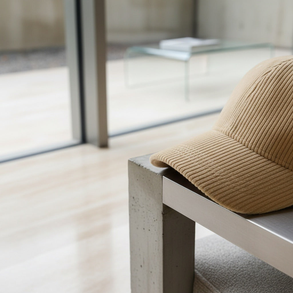 Men’s Cotton Corduroy Baseball Cap with Curved Brim