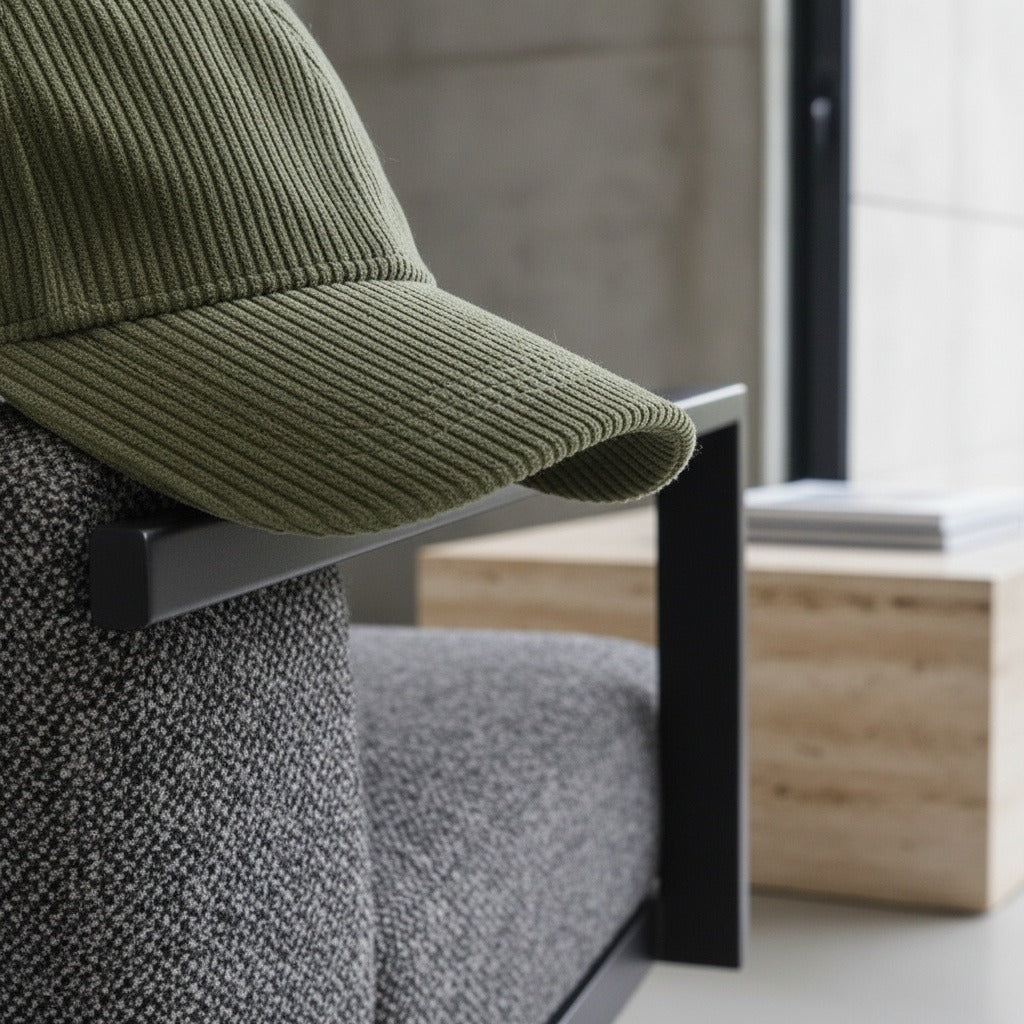 Men’s Cotton Corduroy Baseball Cap with Curved Brim
