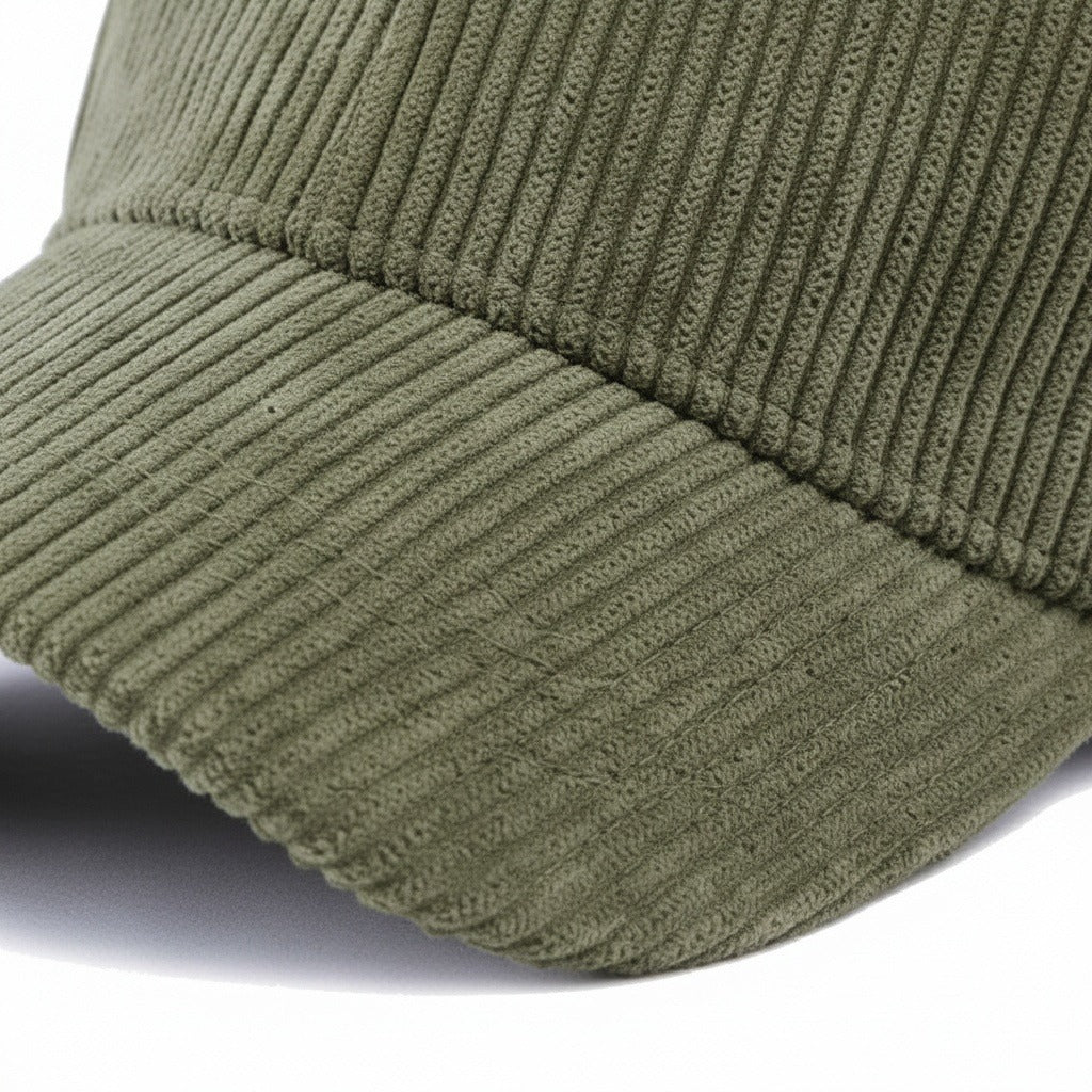 Men’s Cotton Corduroy Baseball Cap with Curved Brim