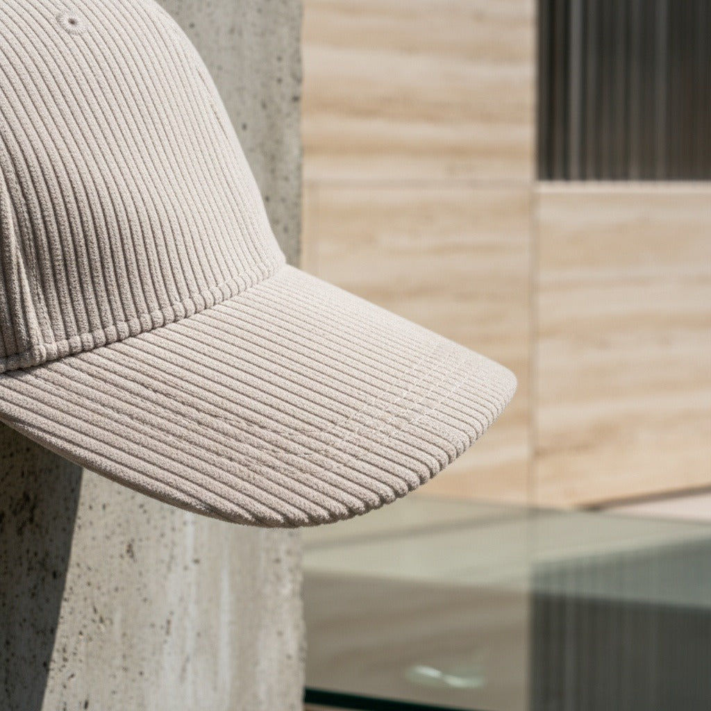 Men’s Cotton Corduroy Baseball Cap with Curved Brim