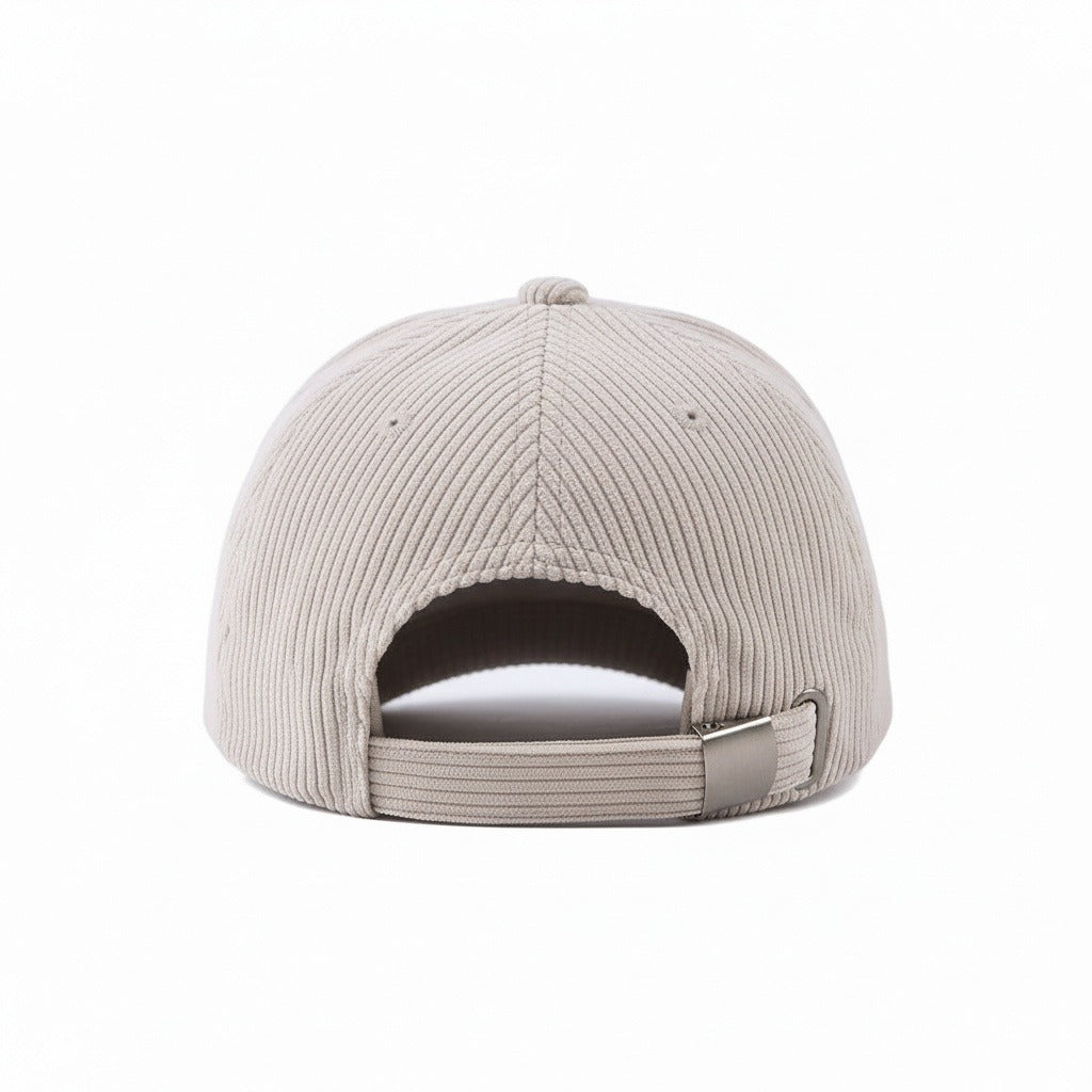 Men’s Cotton Corduroy Baseball Cap with Curved Brim