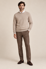 Men’s 100% Cashmere Knitted Crew-Neck Jumper