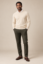 Men’s 100% Cashmere Knitted Crew-Neck Jumper