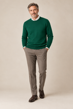 Men’s 100% Cashmere Knitted Crew-Neck Jumper