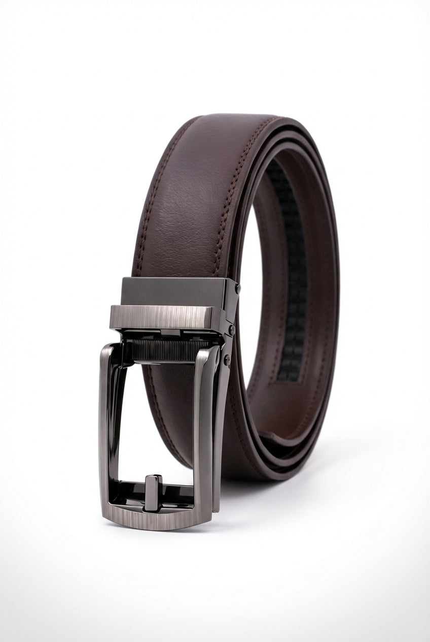 Darevon – Gunmetal Automatic-Buckle Dress Belt