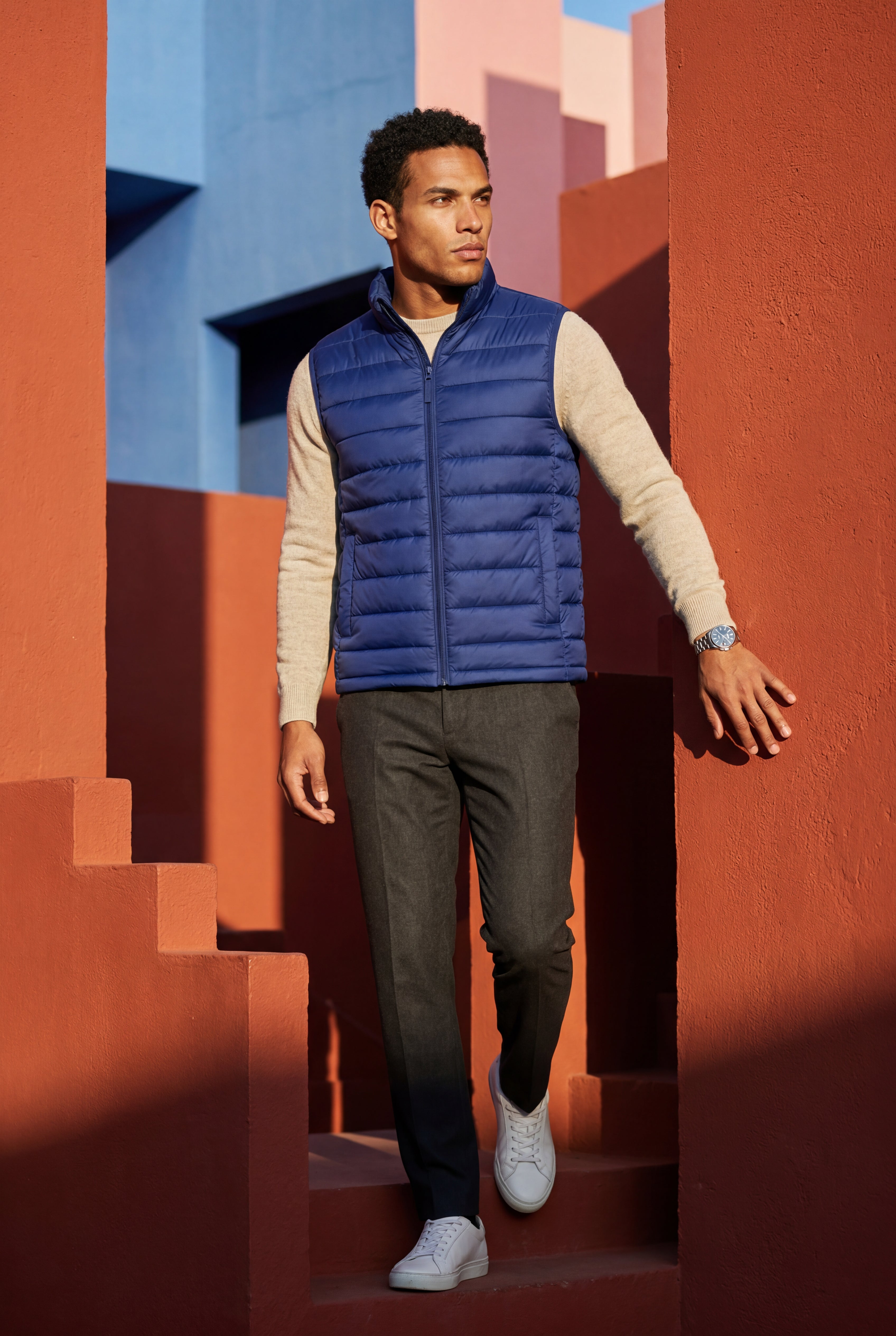 Orvellan – Padded High-Collar Vest