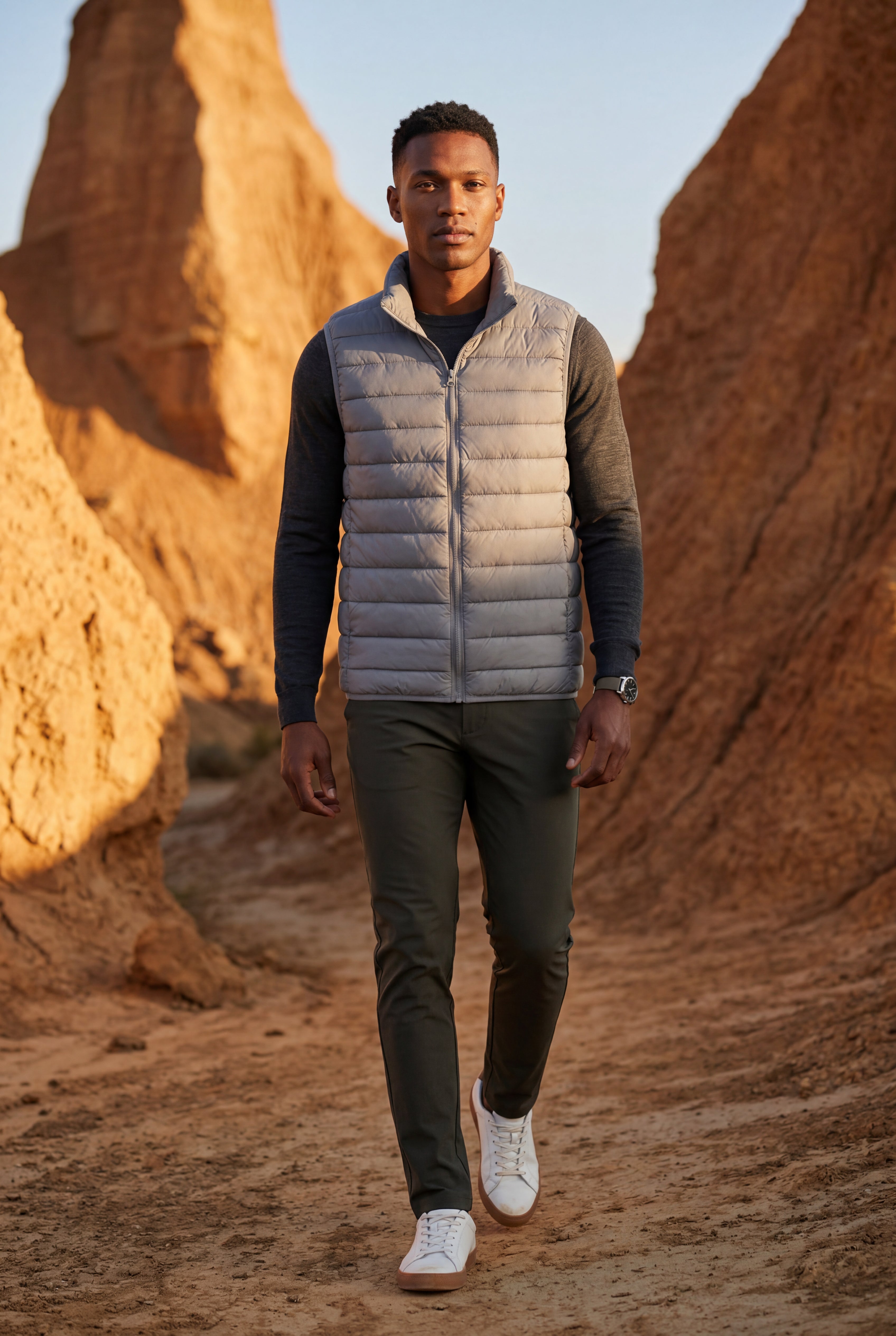 Orvellan – Padded High-Collar Vest