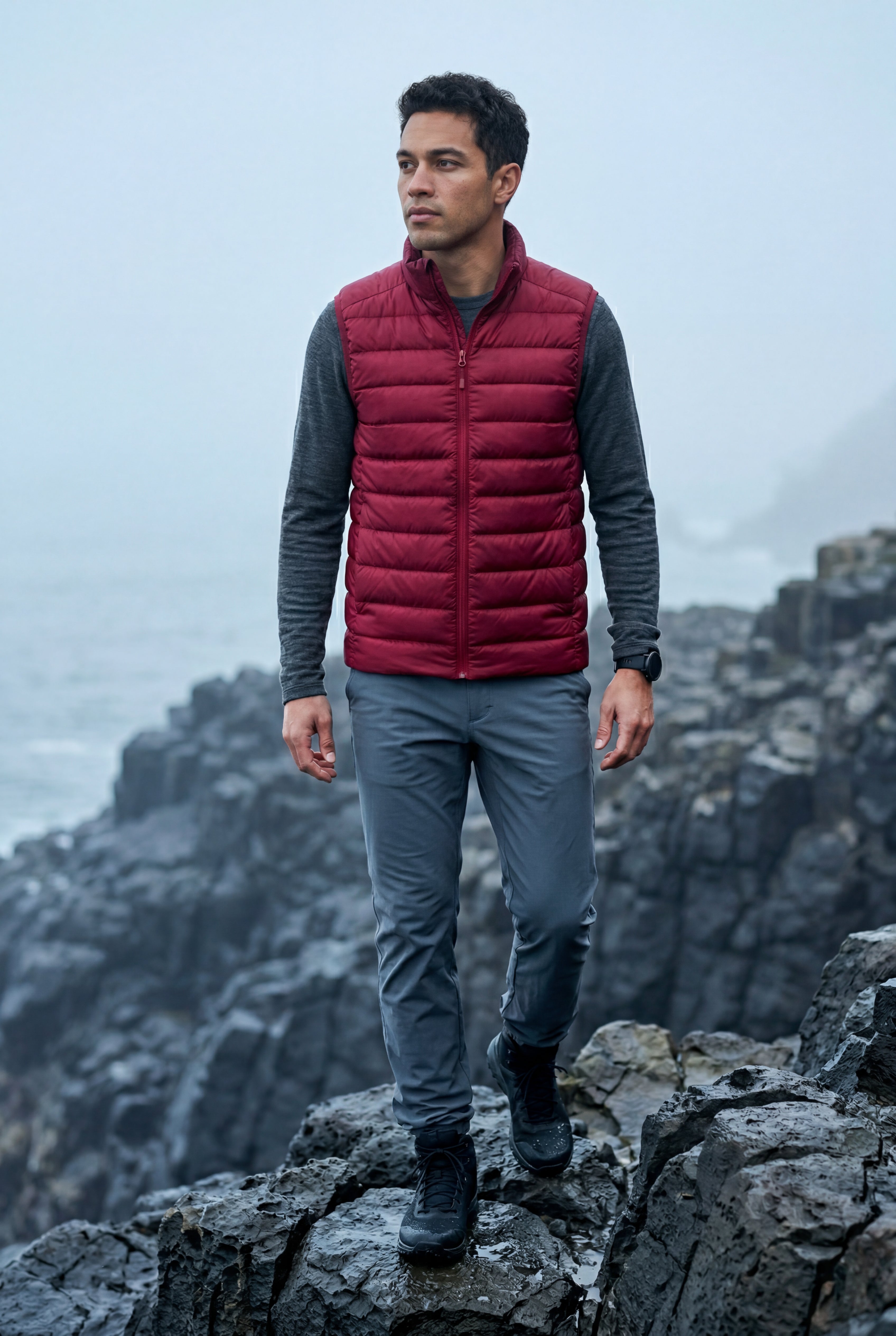 Orvellan – Padded High-Collar Vest