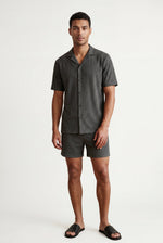 Men's Ribbed Shirt and Shorts Co-ord Set