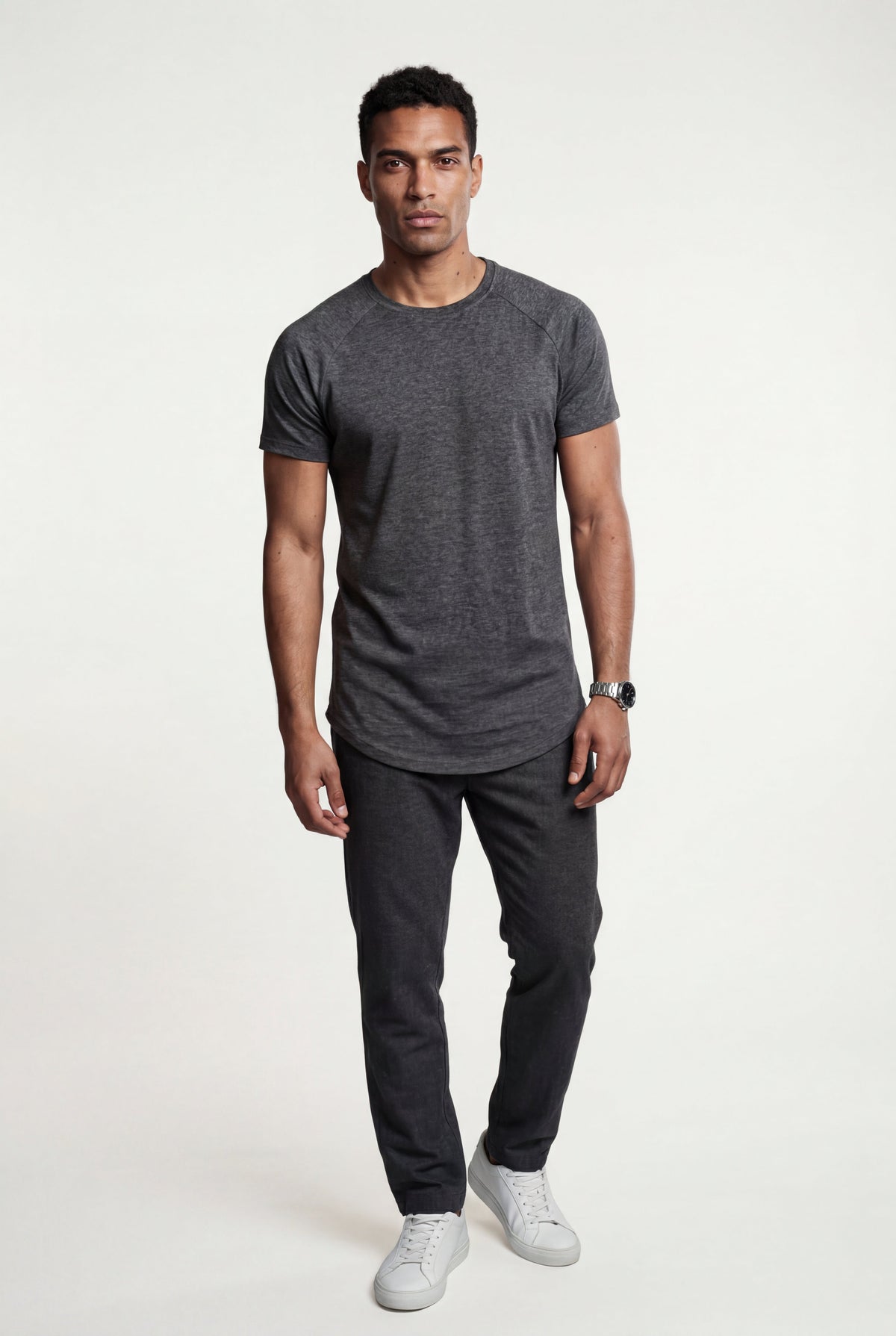 Men's Fitted Crew Neck T-Shirt