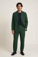 Men's Slim Fit Two-Piece Suit with Single-Breasted Blazer