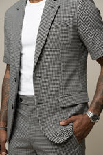 Men's Co-ord Set with Short Sleeve Blazer and Shorts