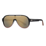 Men's Aviator Sunglasses with Thick Double-Bridge Frame