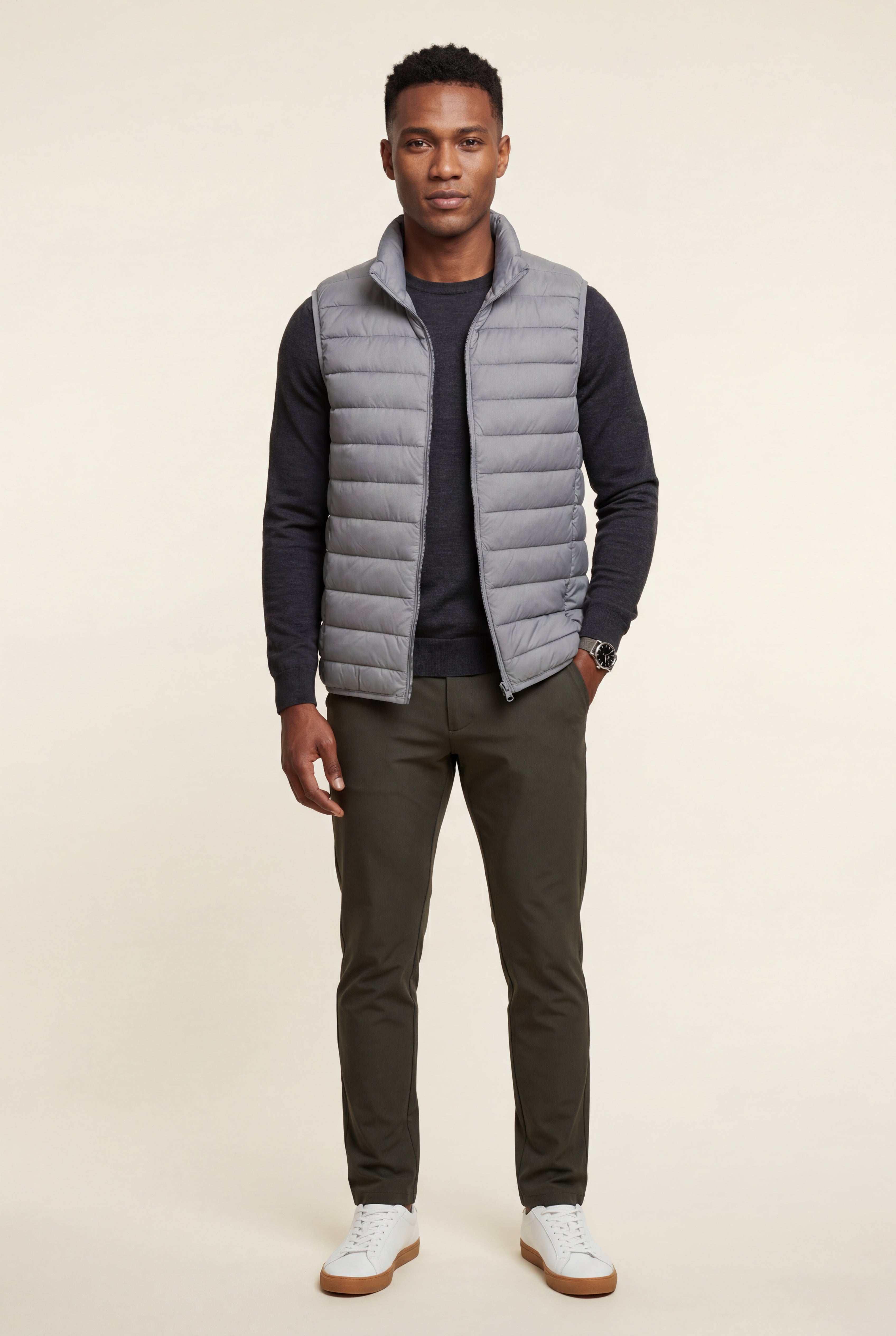 Orvellan – Padded High-Collar Vest