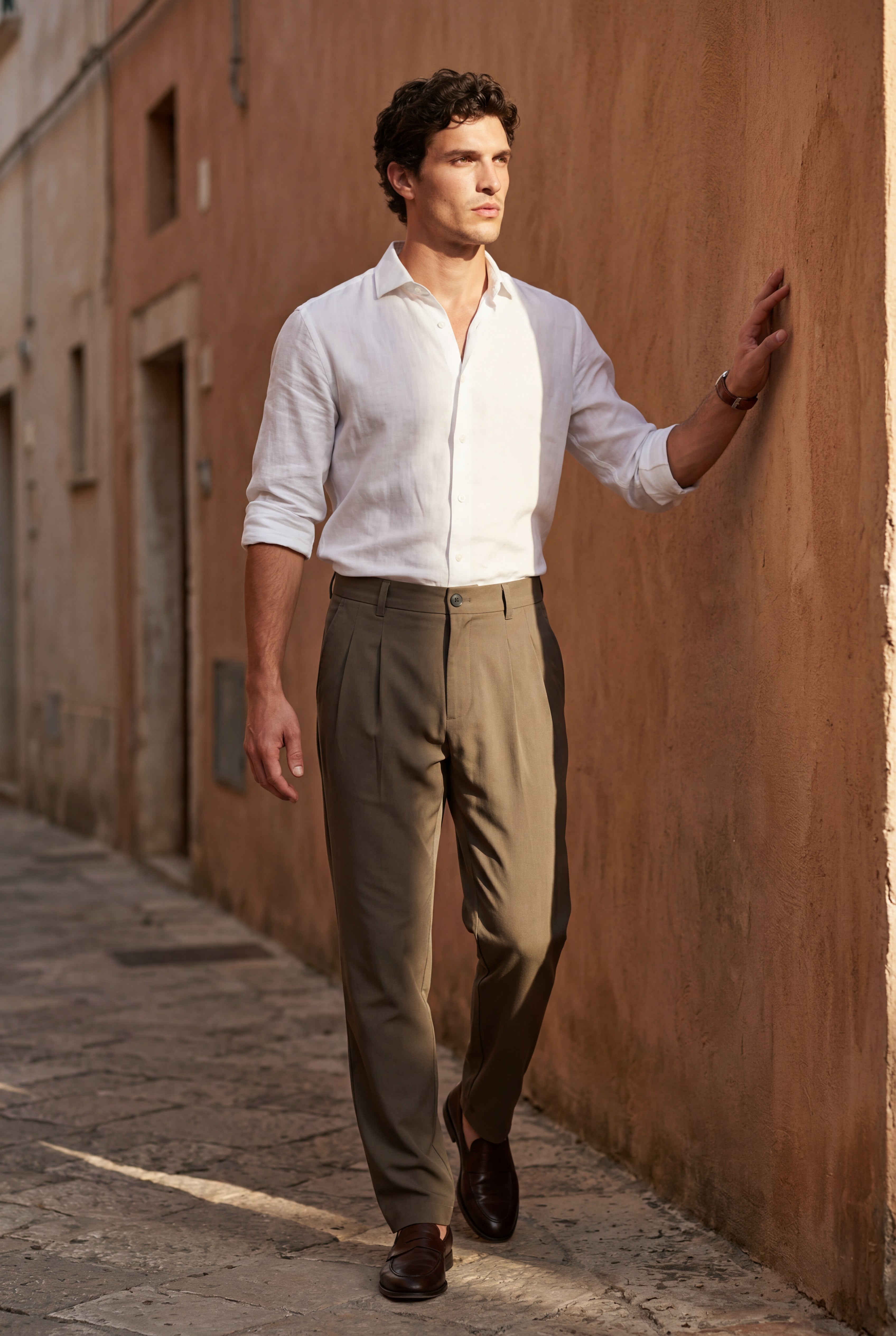 Norvell – Pleated Straight-Leg Dress Trousers