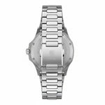 Men’s Stainless Steel Quartz Watch with Green Textured Dial