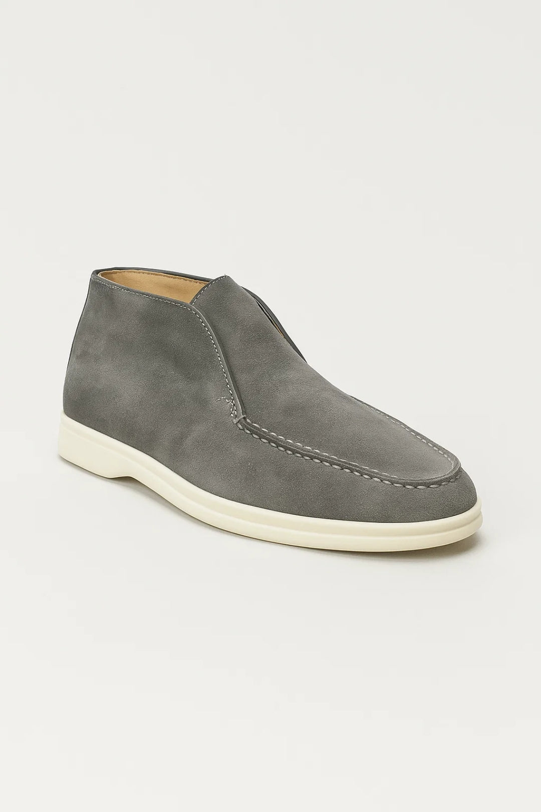 Cevano – Mid-Top Slip-On Loafers with Moccasin Stitching