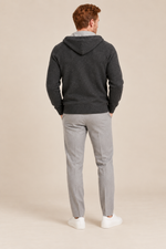Men’s 100% Merino Wool Full-Zip Knitted Hoodie