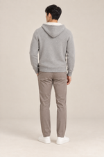Men’s 100% Merino Wool Full-Zip Knitted Hoodie