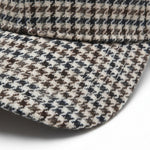Men’s Houndstooth Check Baseball Cap with Curved Brim