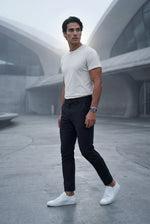 Men's Slim Fit Chinos with Tapered Leg