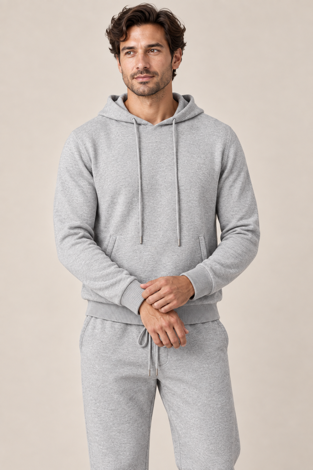 Men’s 100% Merino Wool Knitted Hoodie and Trouser Set