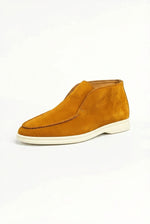 Men's Slip On Loafers with Mid-Top Moccasin Design