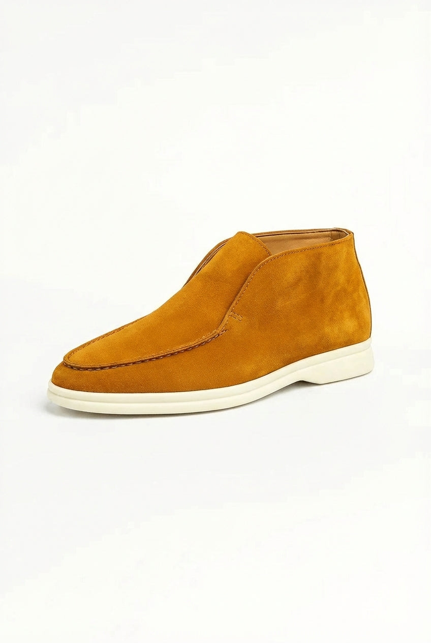 Cevano – Mid-Top Slip-On Loafers with Moccasin Stitching