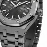 Men’s Stainless Steel Quartz Watch with Integrated Bracelet and Date Display