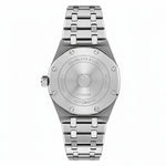 Men’s Stainless Steel Quartz Watch with Integrated Bracelet and Date Display