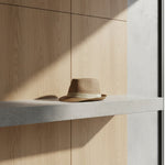 Men’s Woven Straw Fedora Hat with Contrast Band