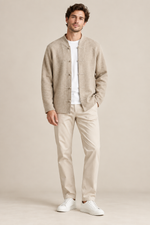 Men’s 100% Merino Wool Single-Breasted Knitted Cardigan