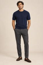 Men’s 100% Merino Wool Knitted Crew-Neck T-Shirt