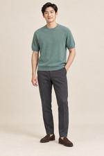 Men’s 100% Merino Wool Knitted Crew-Neck T-Shirt