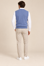 Men’s 100% Merino Wool Knitted V-Neck Sweater Vest