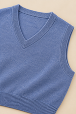 Men’s 100% Merino Wool Knitted V-Neck Sweater Vest