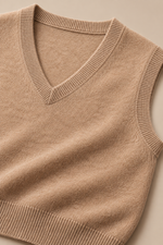 Men’s 100% Merino Wool Knitted V-Neck Sweater Vest