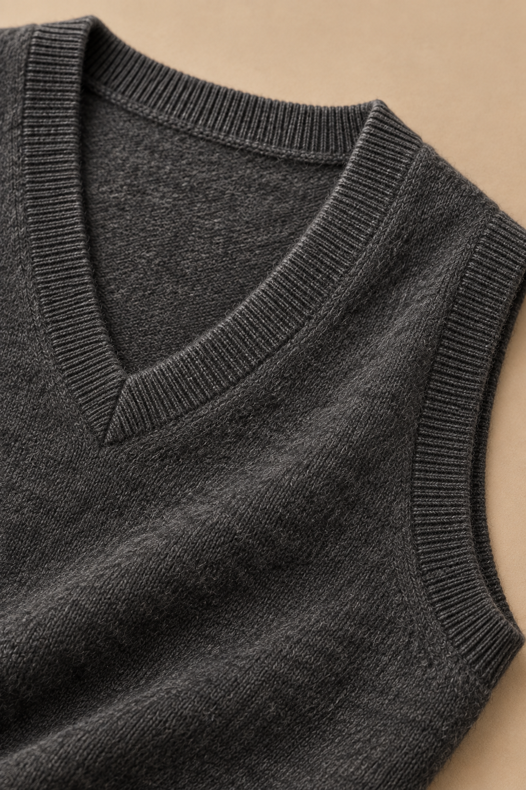 Men’s 100% Merino Wool Knitted V-Neck Sweater Vest