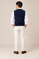 Men’s 100% Merino Wool Knitted V-Neck Sweater Vest