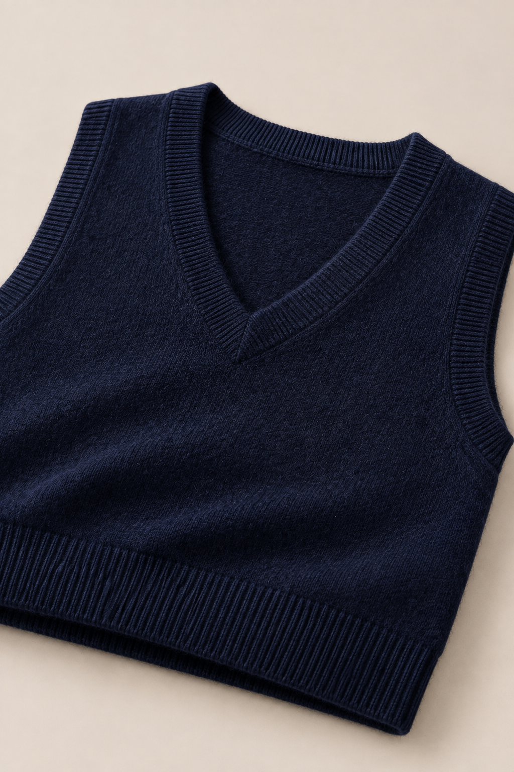 Men’s 100% Merino Wool Knitted V-Neck Sweater Vest