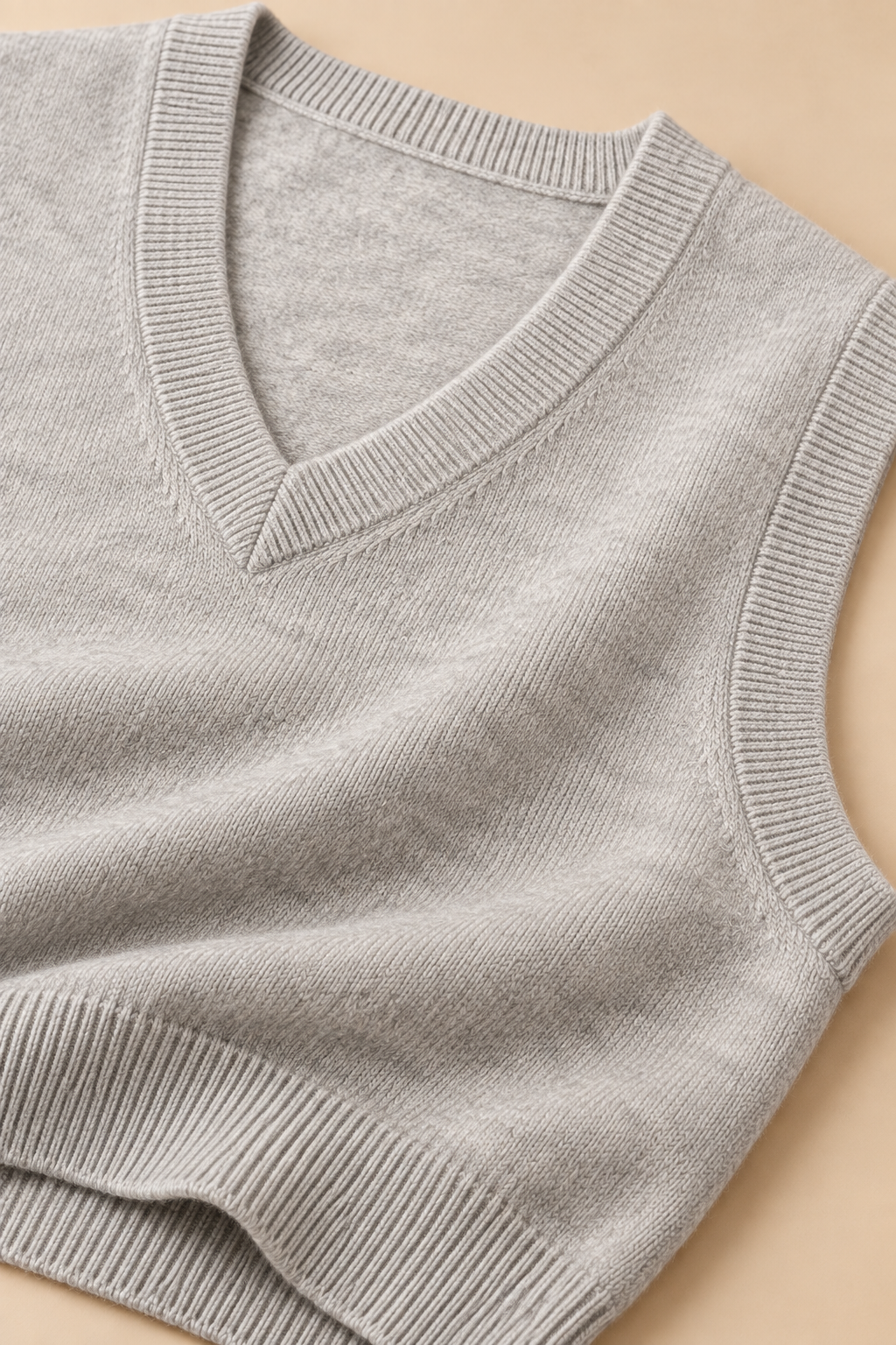 Men’s 100% Merino Wool Knitted V-Neck Sweater Vest